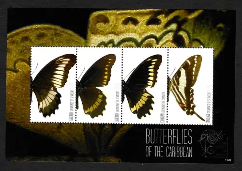 Grenadines of St. Vincent: Butterflies of the Caribbean, mnh