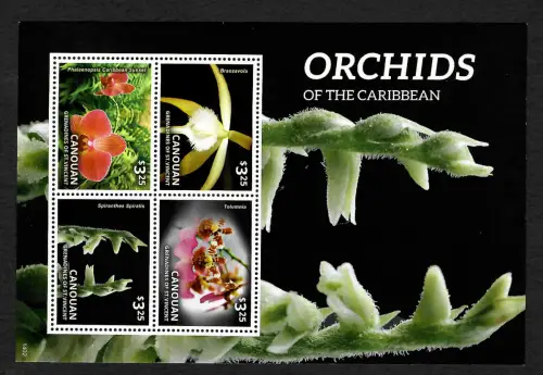 Grenadines 2013: Orquideas, Orchideen, Block postfrisch, **