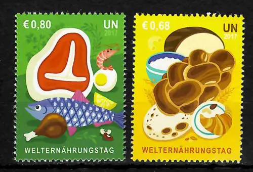 UNO Wien 2017: Welternährungstag, World food day, postfrisch
