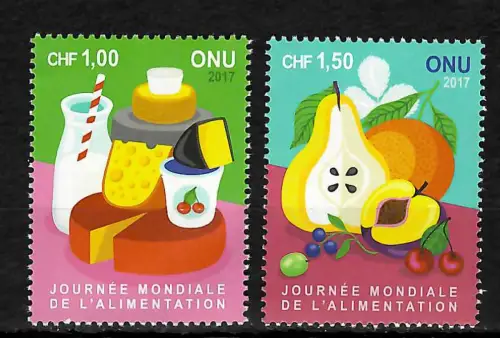 UNO Genf 2017: Welternährungstag, World food day, postfrisch
