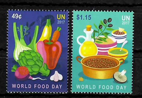 UNO New York 2017: Welternährungstag, World food day, postfrisch