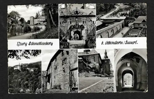 Ansichtskarte Burg Schnellenberg Attendorn/Sauerland, 1960