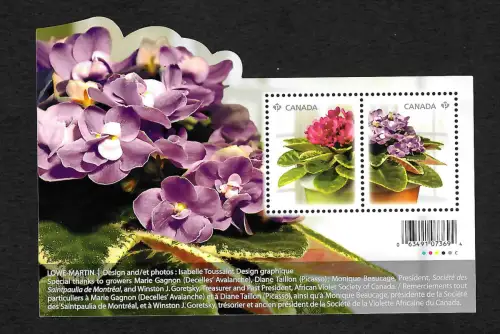 Kanada : Usambaraveilchen, Block postfrisch