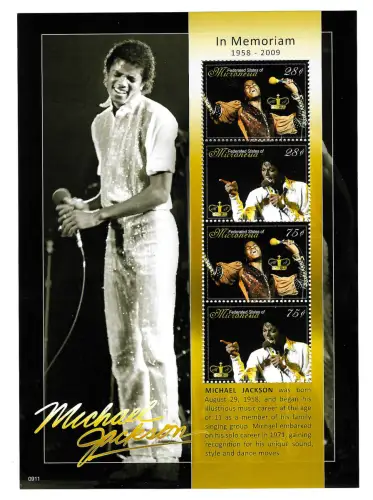 Micronesien 2009: In Memoriam - Michael Jackson, Block, postfrisch