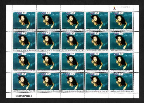 Liechtenstein: Meerjungfrau, Bogen postfrisch