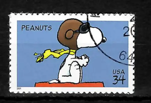 USA: Comicfiguren: Peanuts, #3460, gestempelt