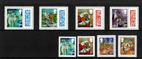 GB 2021: Christmas, single stamnps mnh, postfrisch