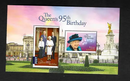 Australien 2022: The Queen's 95th Birthday, mnh
