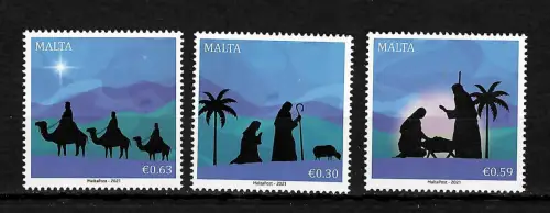 Malta 2021: Weihnachten/Christmas, postfrisch
