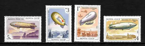 Russland 1991: Zeppeline, Luftschiffe, postfrisch