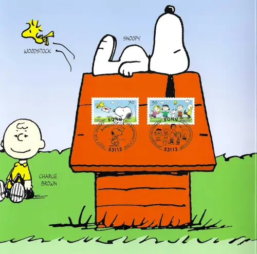 Bund 2018: Peanuts - Snoopy, 4x Marken gestempelt FDC, 1x Block postfrisch