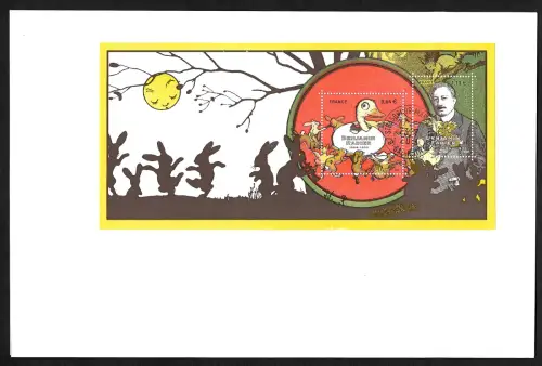 Frankreich 2014: Benjamin Rabier, die Ente Gideon, Block #252, FDC