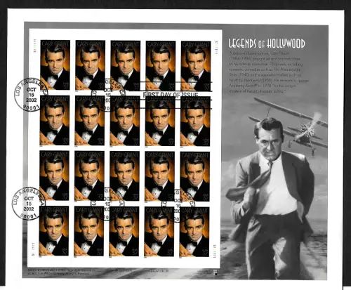 USA Forever 2002: Legends of Hollywood: Cary Grant, FDC