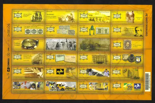 Brasilien 2013: 350 Jahre Post in Brasilien, postfrisch