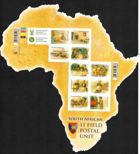 Südafrika 2012: 11 Field Postal Unit, Block, mnh