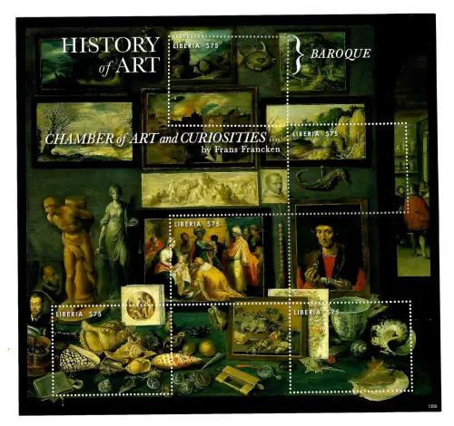 Liberia 2015: History of Art, Geschichte der Kunst, Gemälde, postfrisch