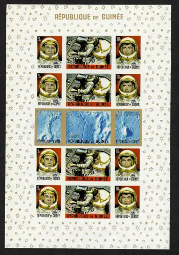 Guinea: Eroberung des Weltalls, Block #10B, ungezähnt, postfrisch