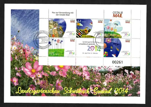 Bund Ostalb Mail 2014: Landesgartenschau Schwäbisch Gmünd, FDC