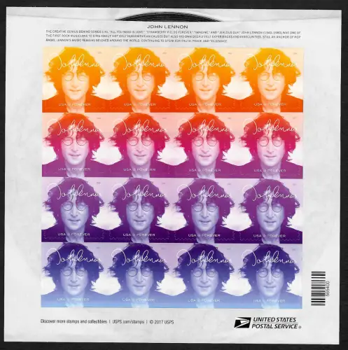 USA Forever 2017: John Lennon, Block postfrisch
