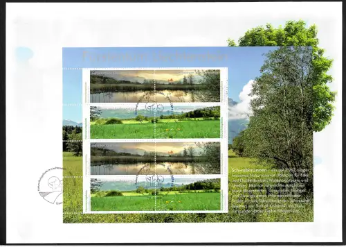 Liechtenstein 2015: Naturschutz - Schabbrünnen, Luxus FDC