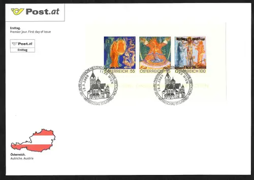 Österreich 2009: Das Rosenkranz Triptychon, Pfarrkirche Hetzendorf, FDC