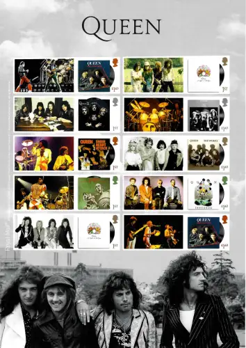 GB 2020: Musik Giganten: Queen - sheet mnh, Kleinbogen postfrisch