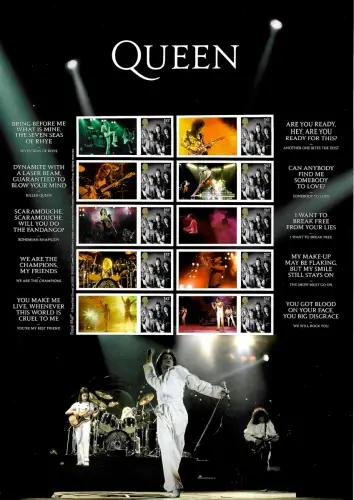 GB 2020: Musik Giganten: Queen - sheet mnh, Kleinbogen postfrisch