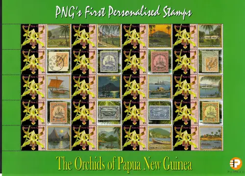 Papua Neuguinea 2017: The Orchids of Papua New Guinea, First Personalised Stamp