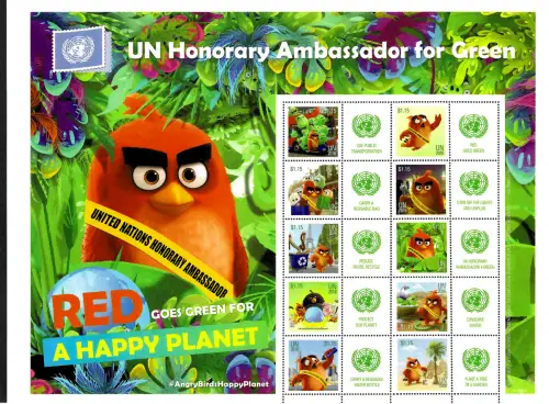 UNO New York 2016: Red goes Green for a happy planet, UN Honorary Ambassador **