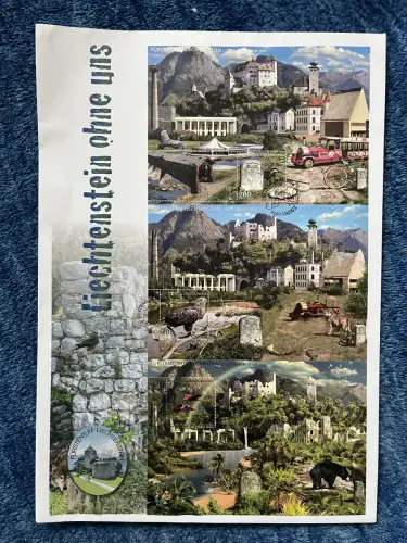 Liechtenstein 2016: Liechtenstein ohne uns, Großbogen FDC