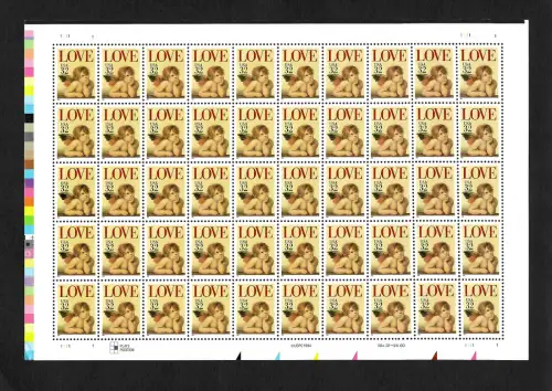 USA 2020: LOVE, Liebesengel Raffael, Bogen postfrisch, mnh
