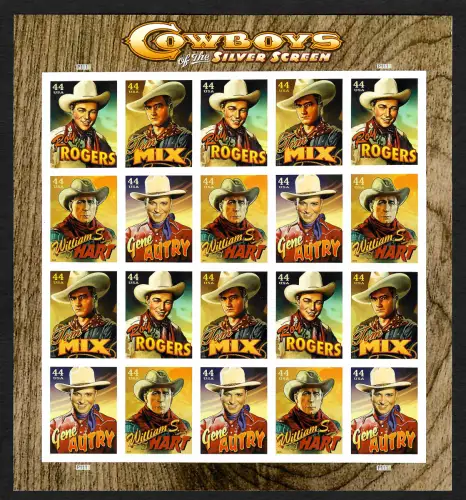 USA 2010: Cowboys of the Silver Screen, sheet, mnh