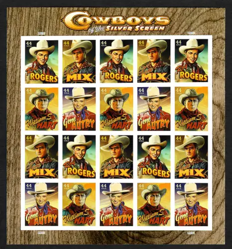USA 2010: Cowboys of the Silver Screen, sheet, mnh