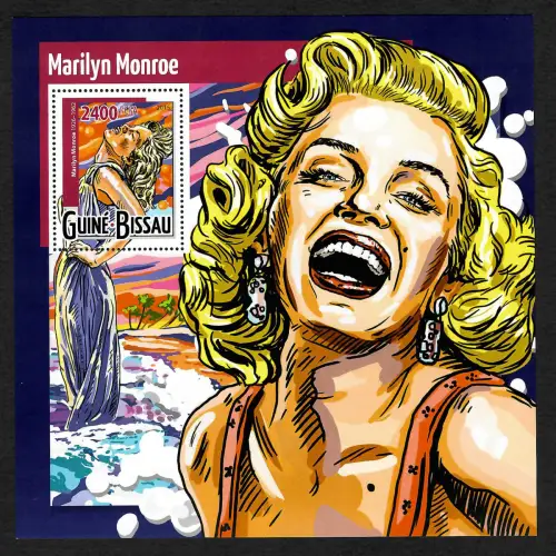 Guiné Bissau 2015: Marilyn Monroe, Block postfrisch