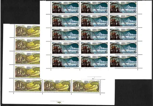 Russland 1991: #6221-6222, 15er Block, postfrisch