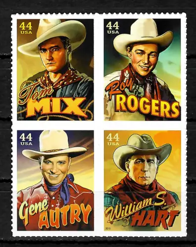 USA 2016: Cowboys auf der Leinwand, Zusammendruck #4604-07, postfrisch