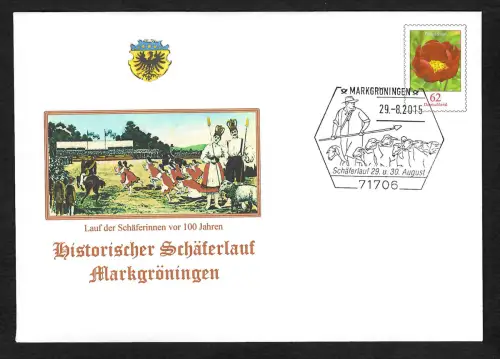 Bund 2015: Historischer Schäferlauf Markgröningen, Sonderstempel