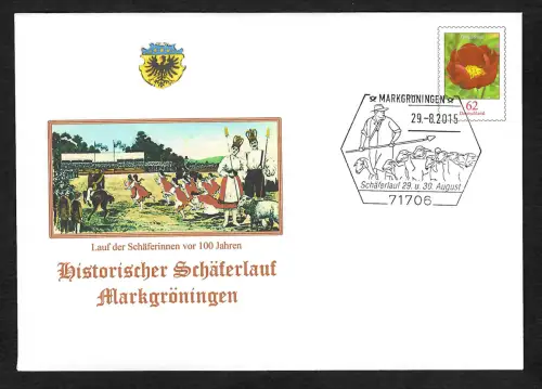Bund 2015: Historischer Schäferlauf Markgröningen, Sonderstempel