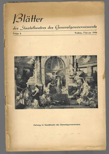 GG: Blätter des Staatstheaters des Generalgouvernements, Folge 6, 1944