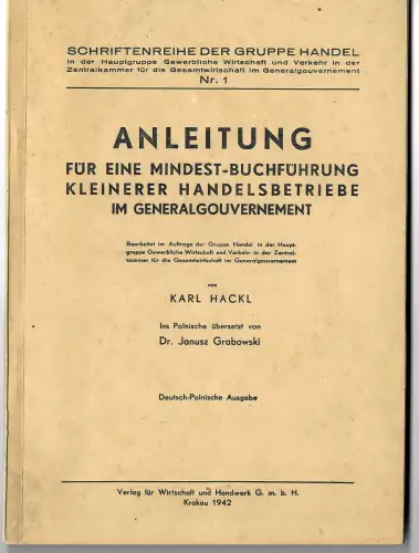 GG: Anleitung für eine Mindest-Buchführung kleinerer Handelsbetriebe