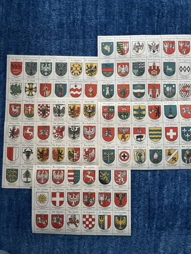 Herbarz Polski - polnisches Wappenbuch der Landkreise und Distrikte - 3 Bogen