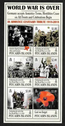Pitcarin Islands: Christmas 2018: World war is over. An Army centenary Tribute