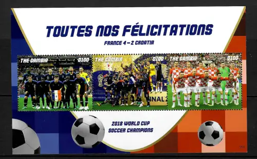 Gambia 2018: Toutes nos Félicitations, Soccer World cup: Franze-Croatioa, **