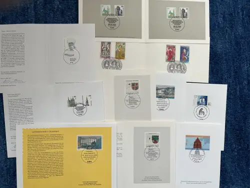 Bund: 10x kleine Ministerkarten der Deutschen Post