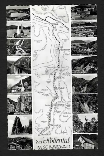 DR Ansichtskarte: Das Höllental im Schwarzwald, ungebraucht