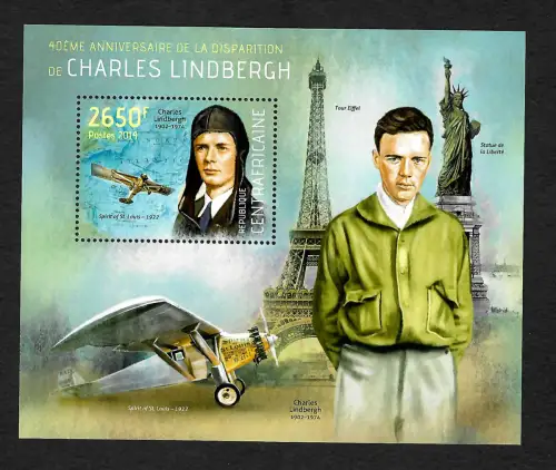 Zentralafrika: 40eme Anniversarire de la disparition de Charles Lindbergh, **