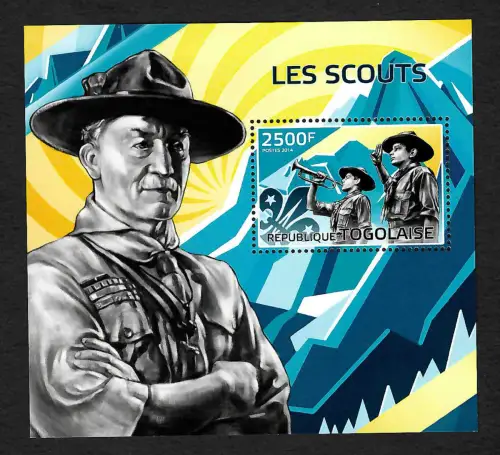 Togo 2014: Les Scouts, Pfadfinder, Block postfrisch