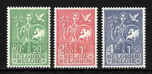 Belgien MiNr. 976-978, Büro der europäischen Jugend, postfrisch