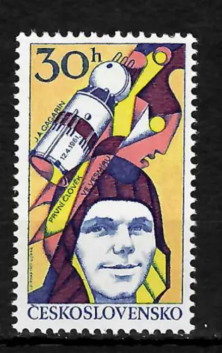 Tschecheslowakei: Juri Gagarin, postfrisch