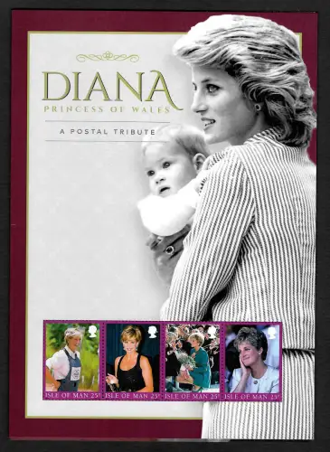 Isle of Man: Diana Princess of Wales, a postal tribute, postfrisch, mnh